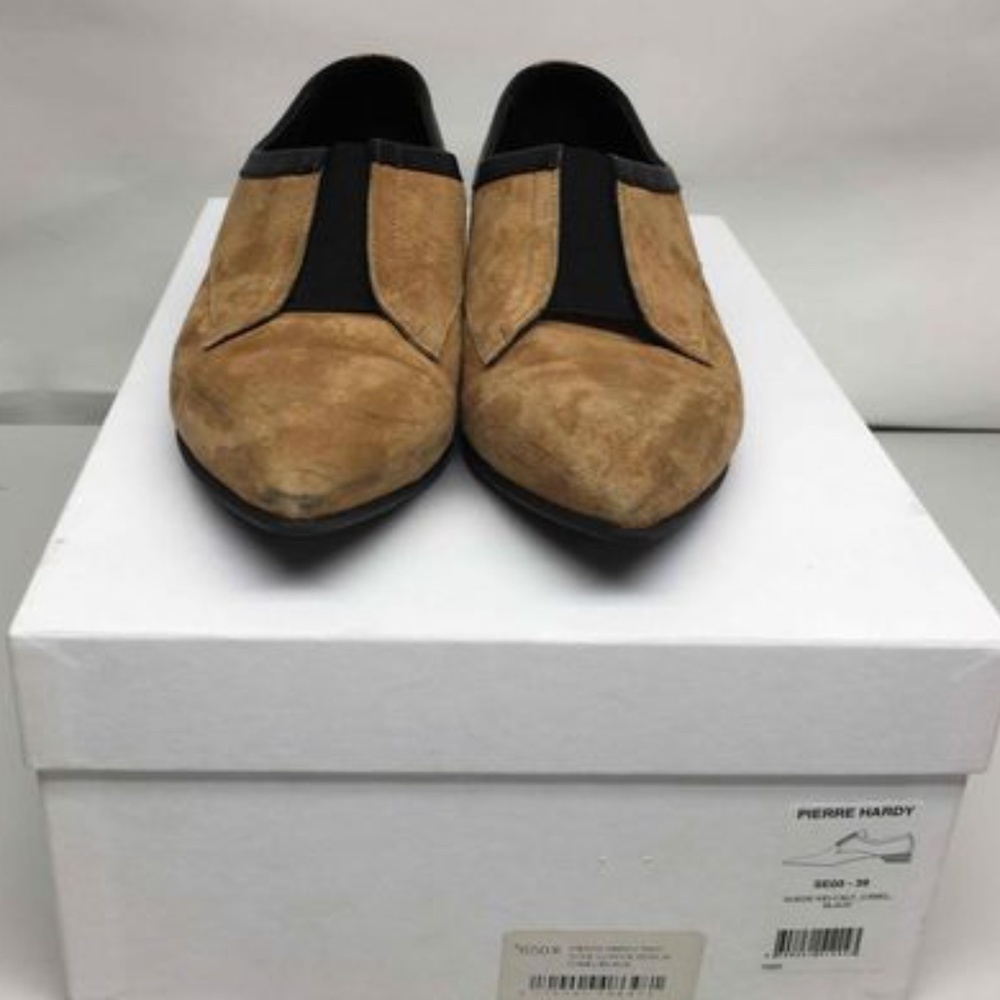 Pierre Hardy Men's Brown Suede Loafers Sz 39